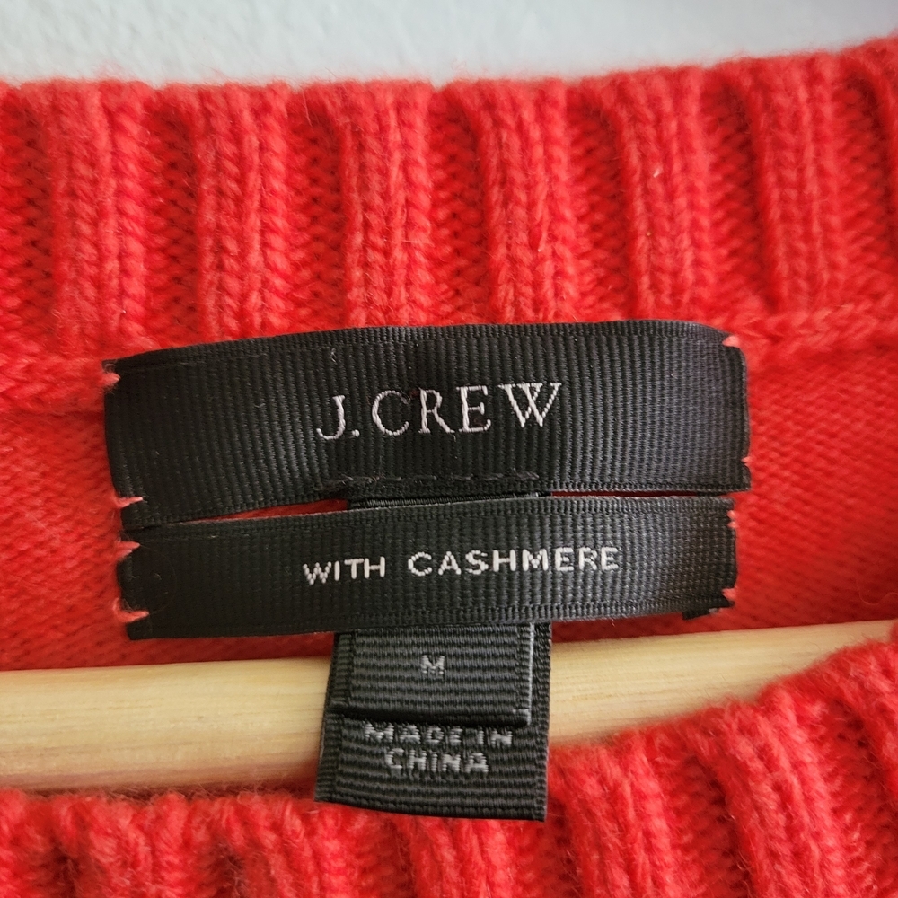 J. Crew Women's Crewneck Sweater - Bright Red - Picture 3 of 10
